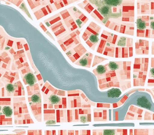 Mappa illustrata della zona Via dei Campi Sportivi Roma